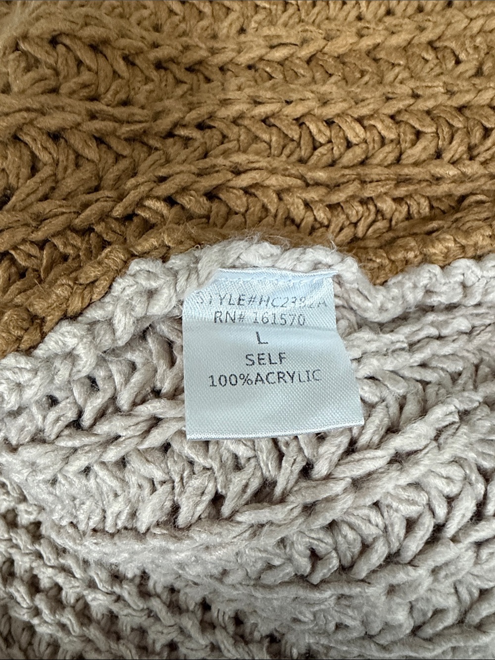 Chunky Colorblock Open-Front Cardigan - Picture 6 of 6